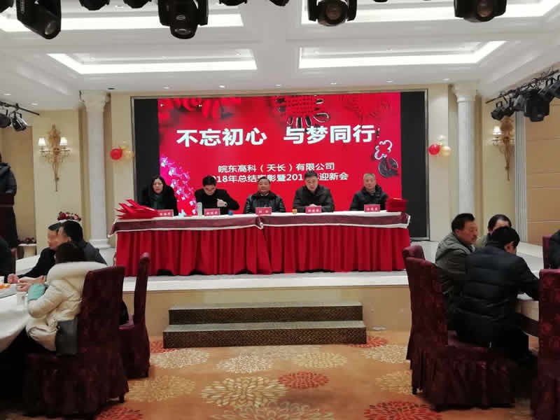 公司隆重召开2018年总结表彰暨2019年迎新会